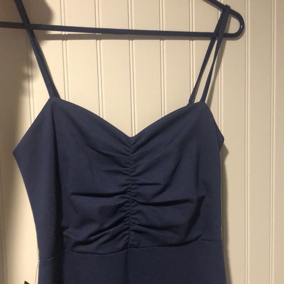 Navy floor length dress NWT - Picture 2 of 6